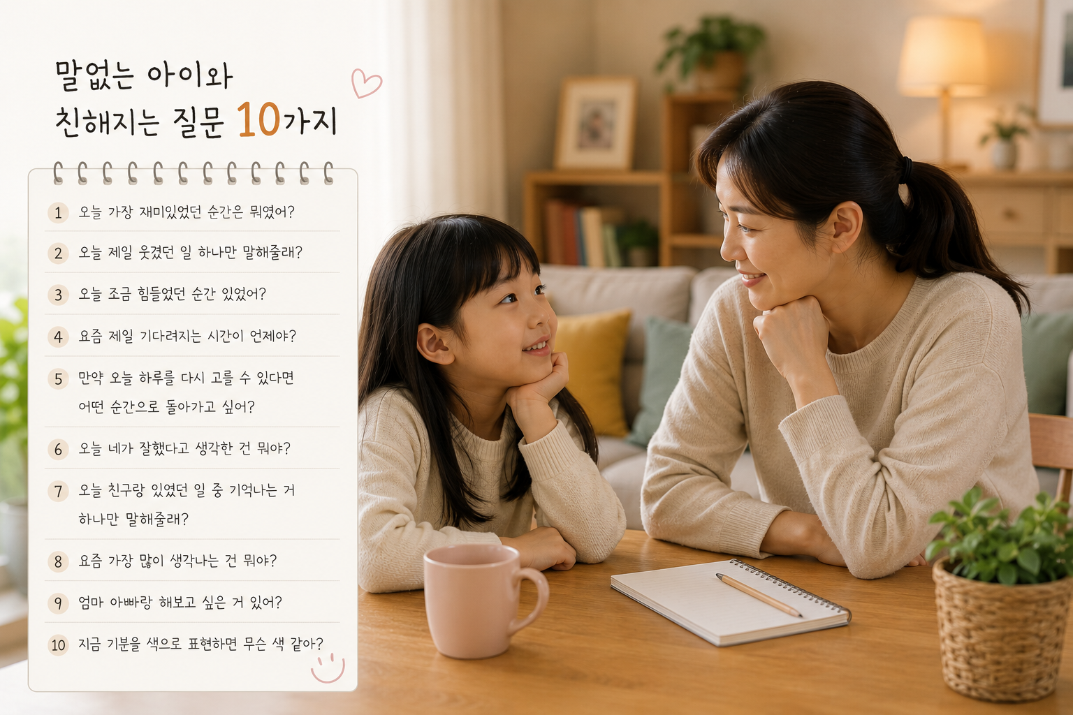 말없는 아이와 친해지는 질문 10가지