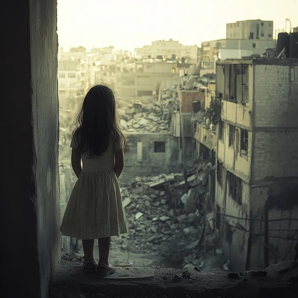 단수 후 말라버린 동네 이미지