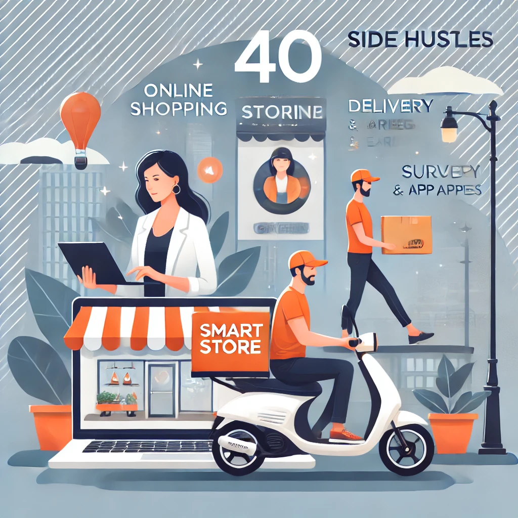 40대 직장인 부업 (온라인 쇼핑몰, 배달, 앱테크)