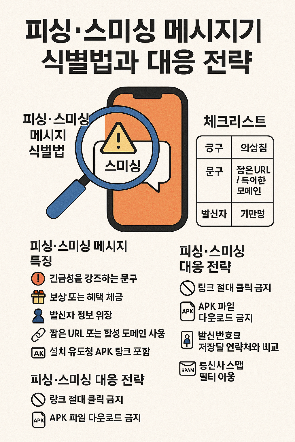 피싱·스미싱 메시지의 특징과 최신 사기 패턴 관련 이미지