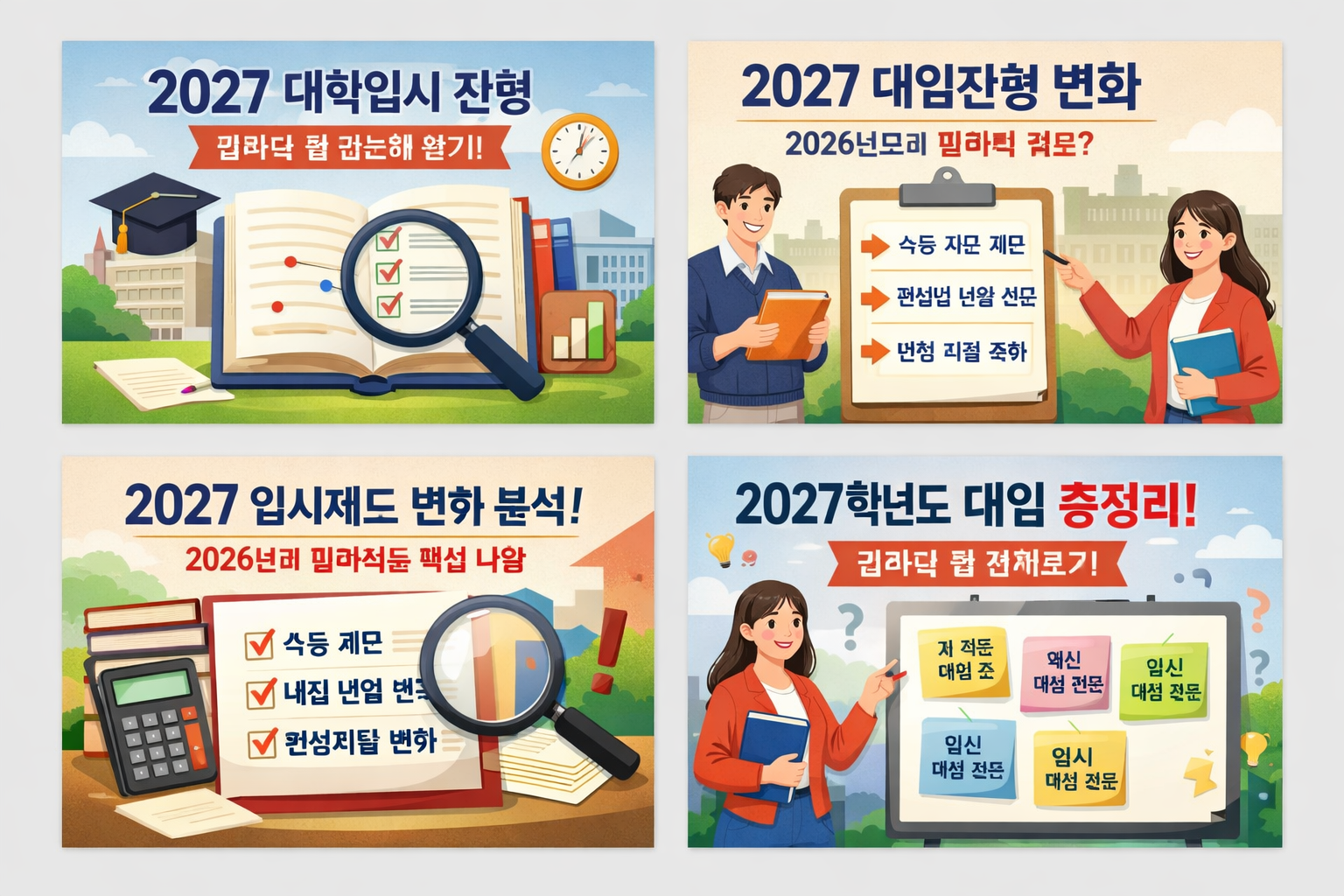 2027 대학입시전형, 2026년도와 대비해 달라진 것들 총정리