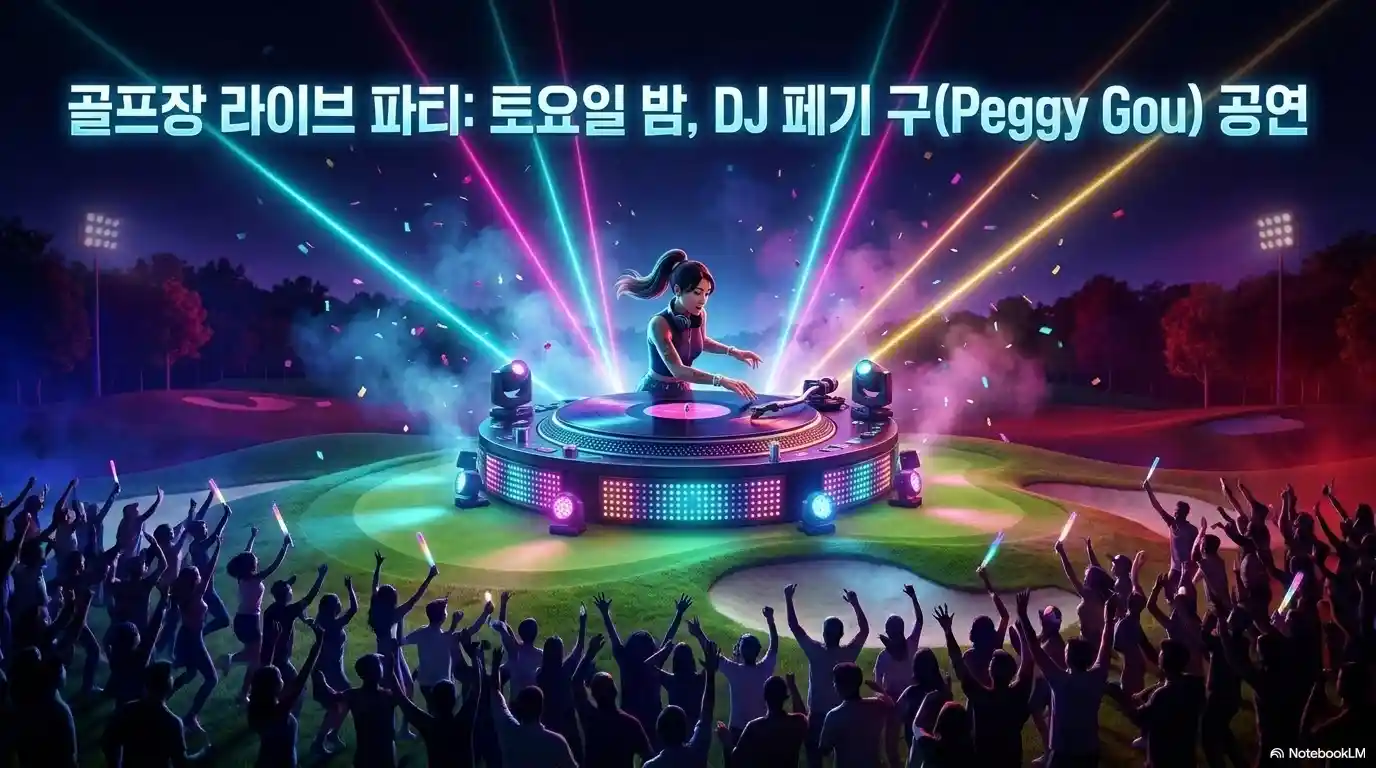 LIV 골프 코리아 부산 토요일 밤 DJ 페기 구 Peggy Gou 골프장 라이브 공연 이벤트