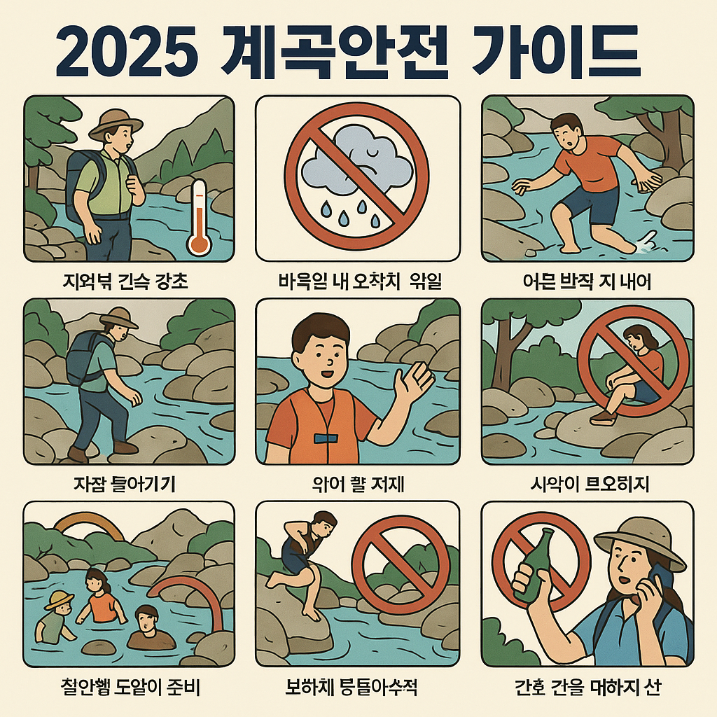 2025년 계곡안전 가이드 이미지
