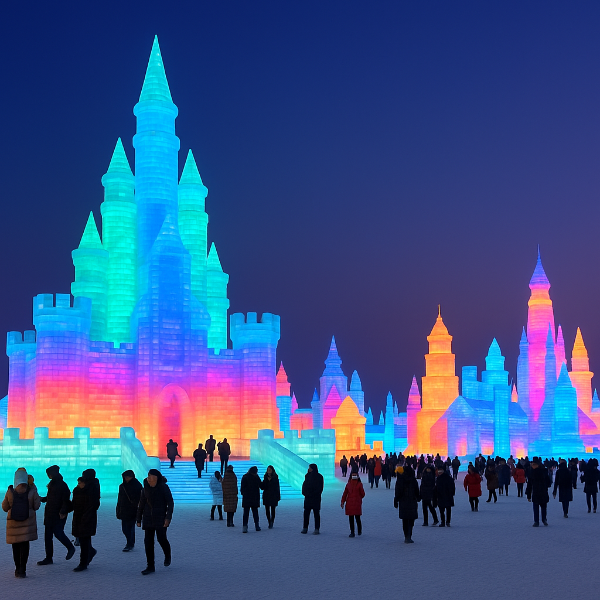 하얼빈 빙등제 관련 사진