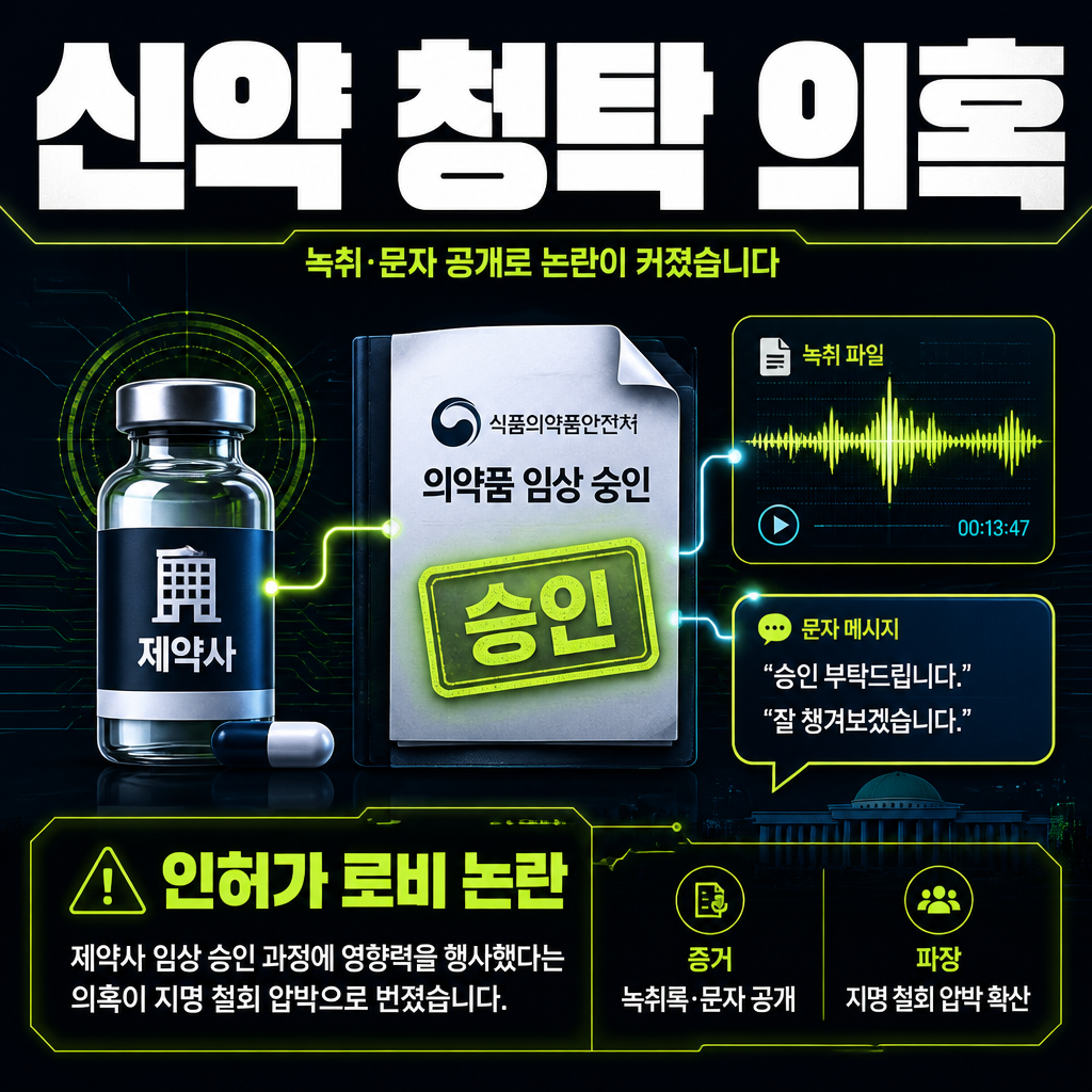 신약 청탁 의혹