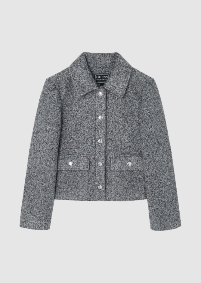 마리와 별난 아빠들 75회 강마리 패션 :: 하승리가 입은 그레이 부클 자켓