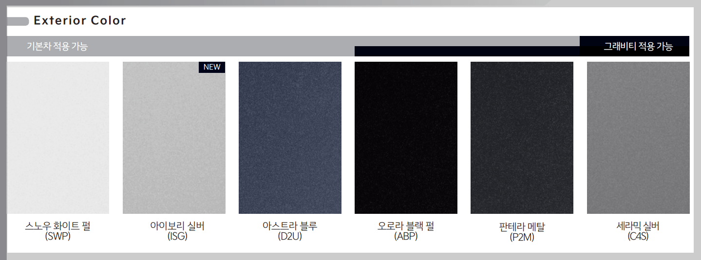 카니발 페이스 리프트 색상