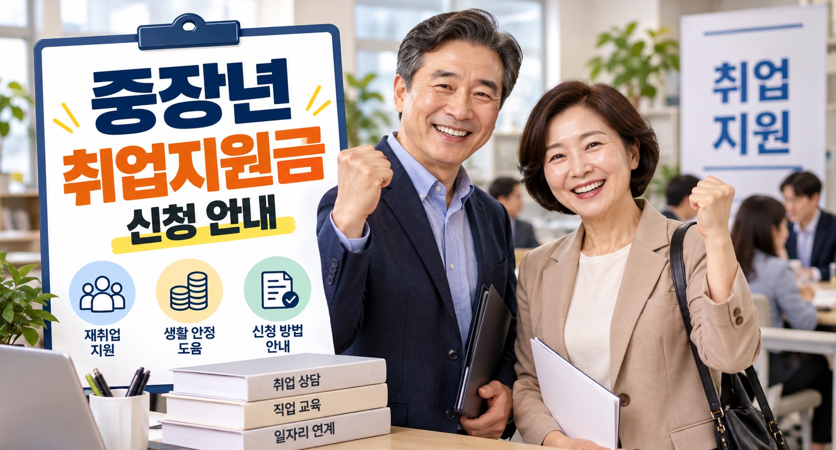 중장년 취업지원금 신청안내 이미지