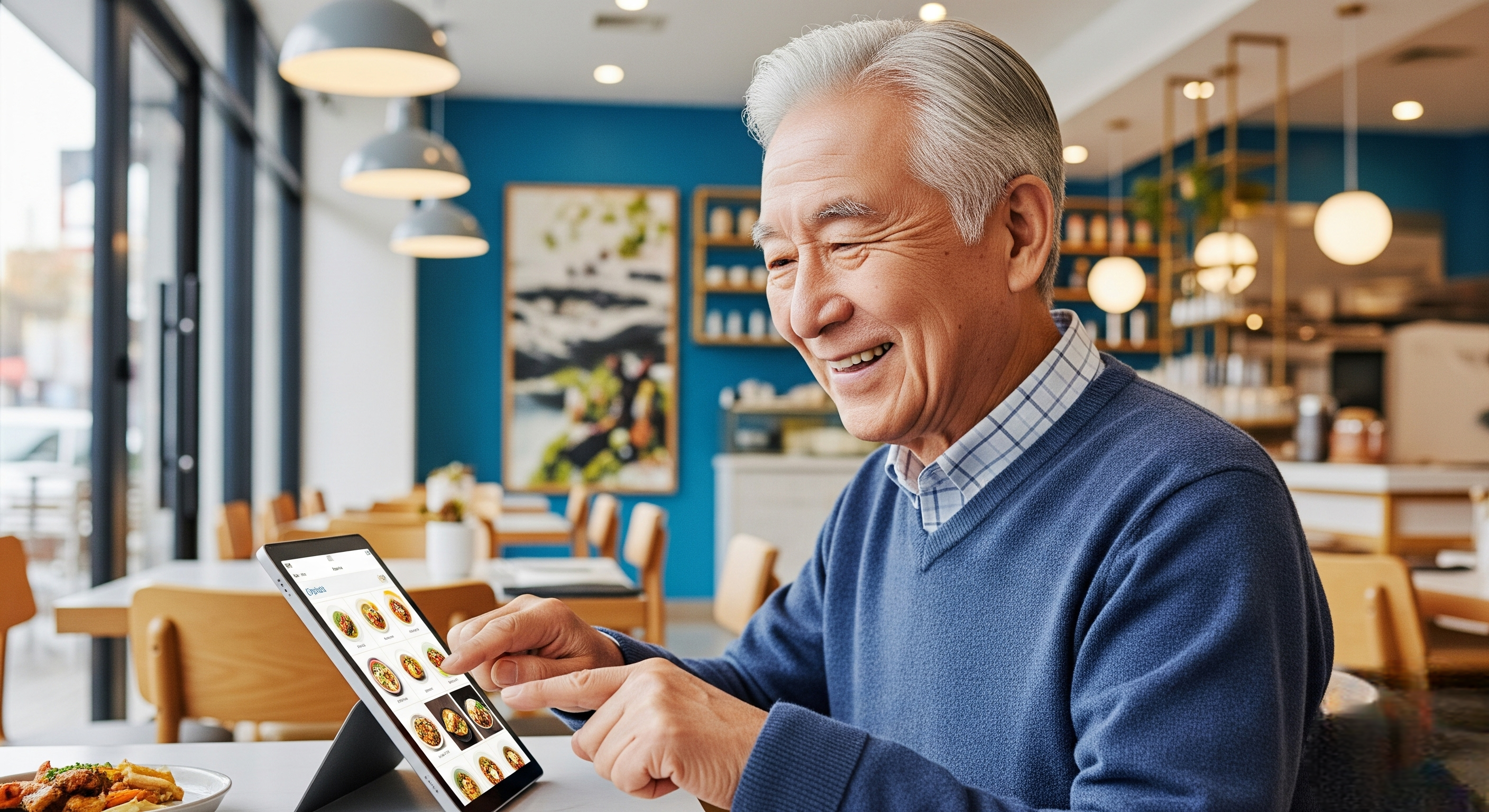 스마트패드로 음식 주문하기