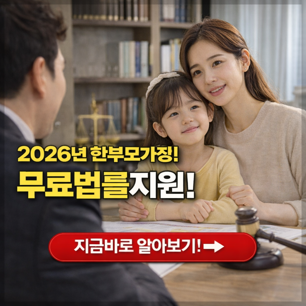 2026년 한부모 무료 법률지원 총정리: 양육비 소송 및 변호사 비용 0원 받는 법