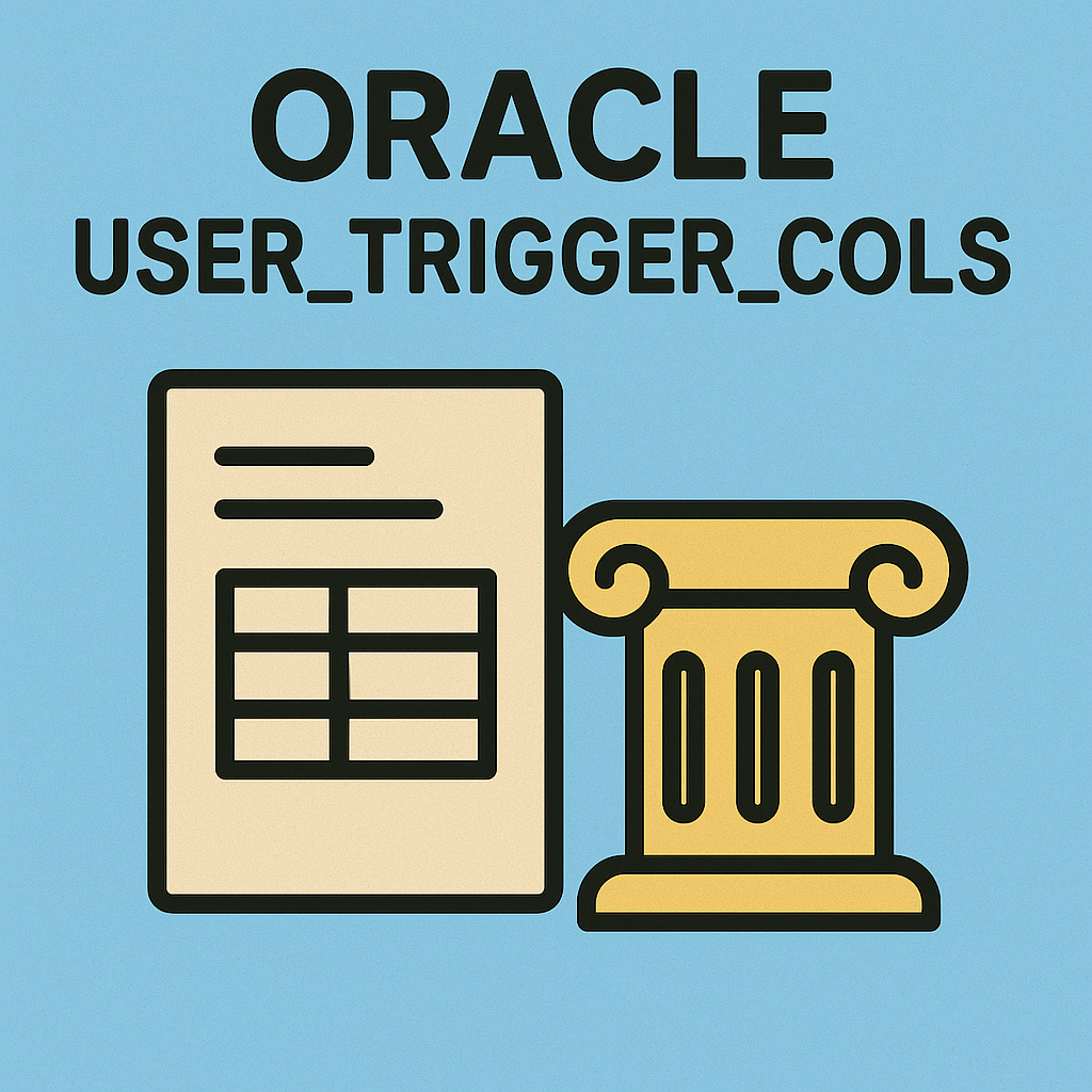USER_TRIGGER_COLS : 트리거 감시 컬럼 완전 분석