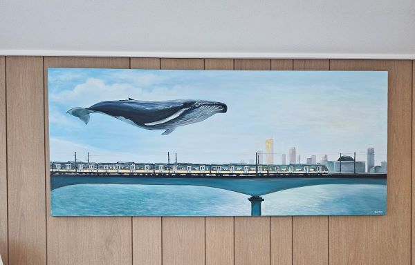 고래 유화그림