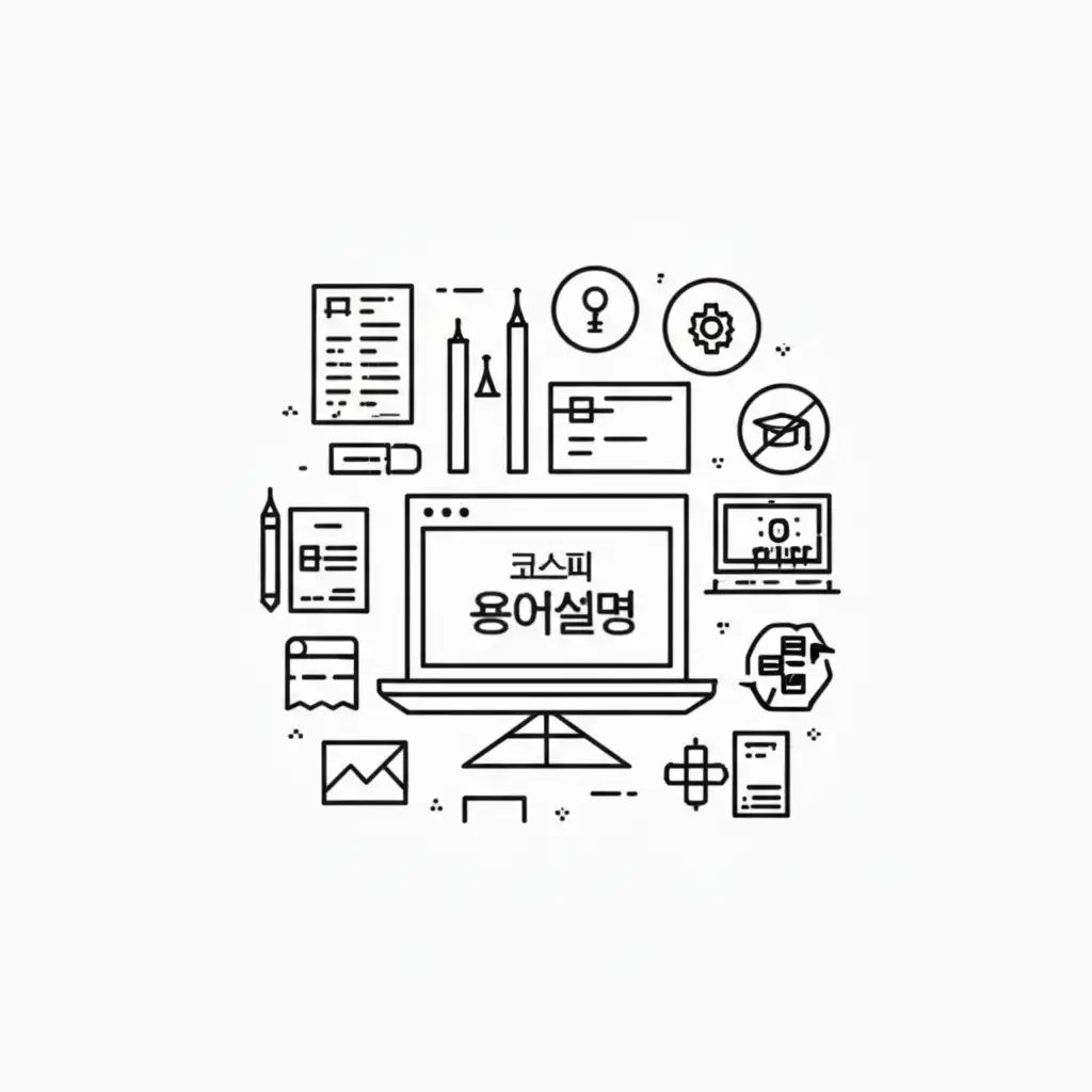 코스피 핵심 용어를 시각적으로 표현한 인포그래픽