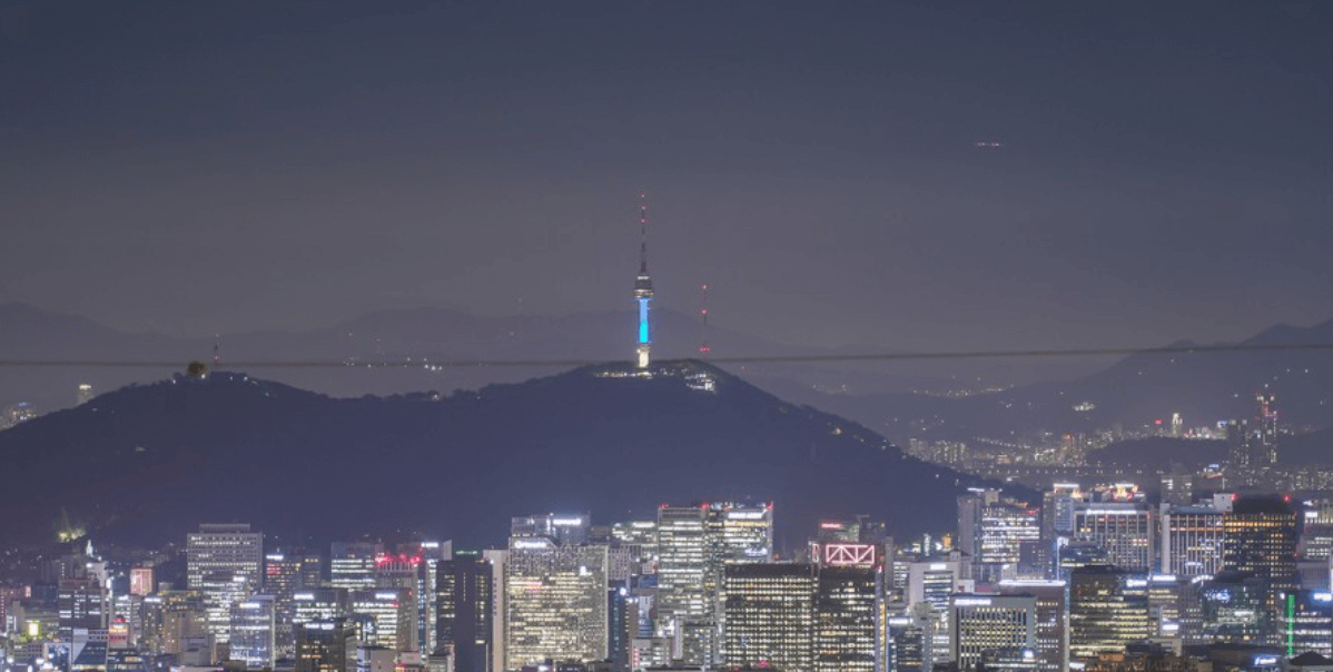 북악스카이웨이 팔각정 야경