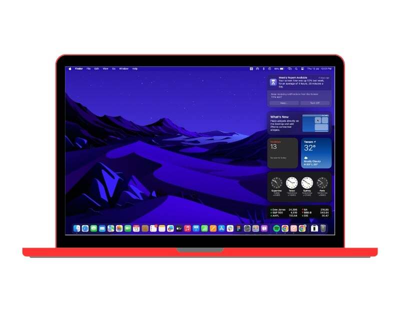 맥 데스크탑 화면