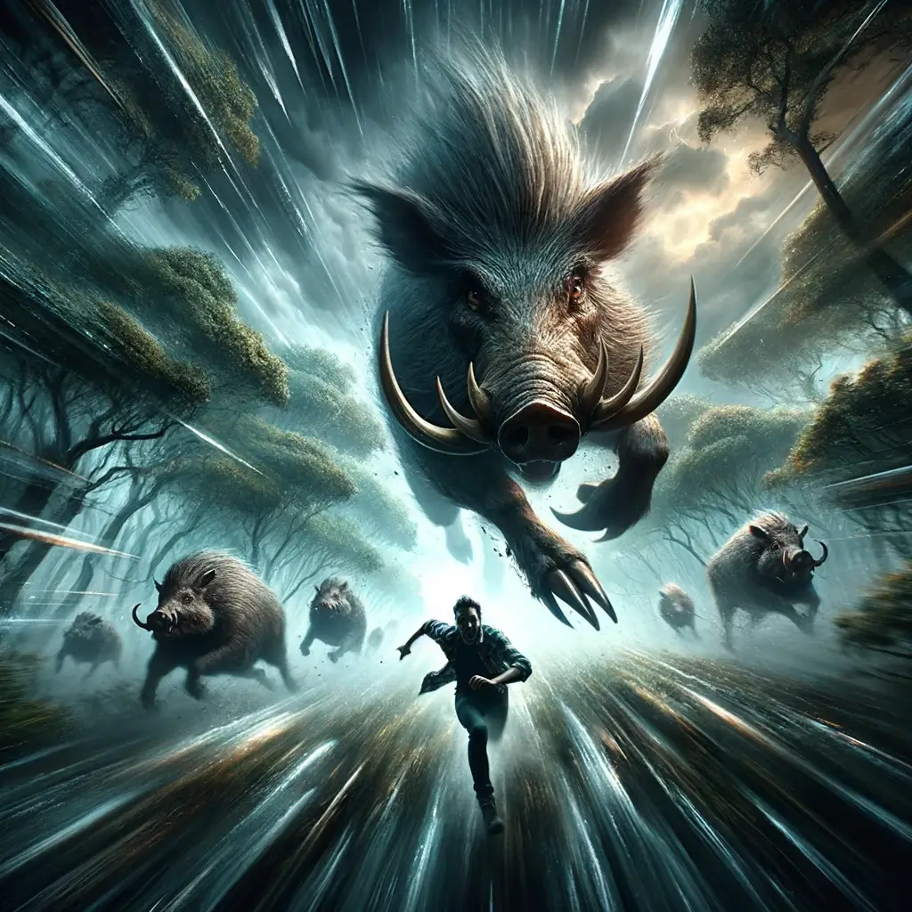 멧돼지한테 쫓기는 꿈 해몽