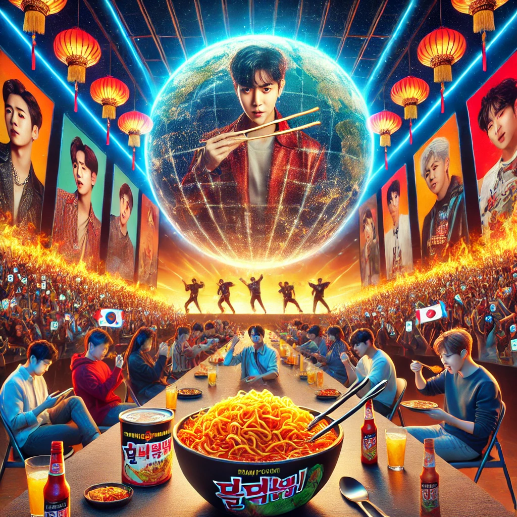 K-POP을 활용하여 한류가 삼양 브랜드와 글로벌 인기에 미친 영향
