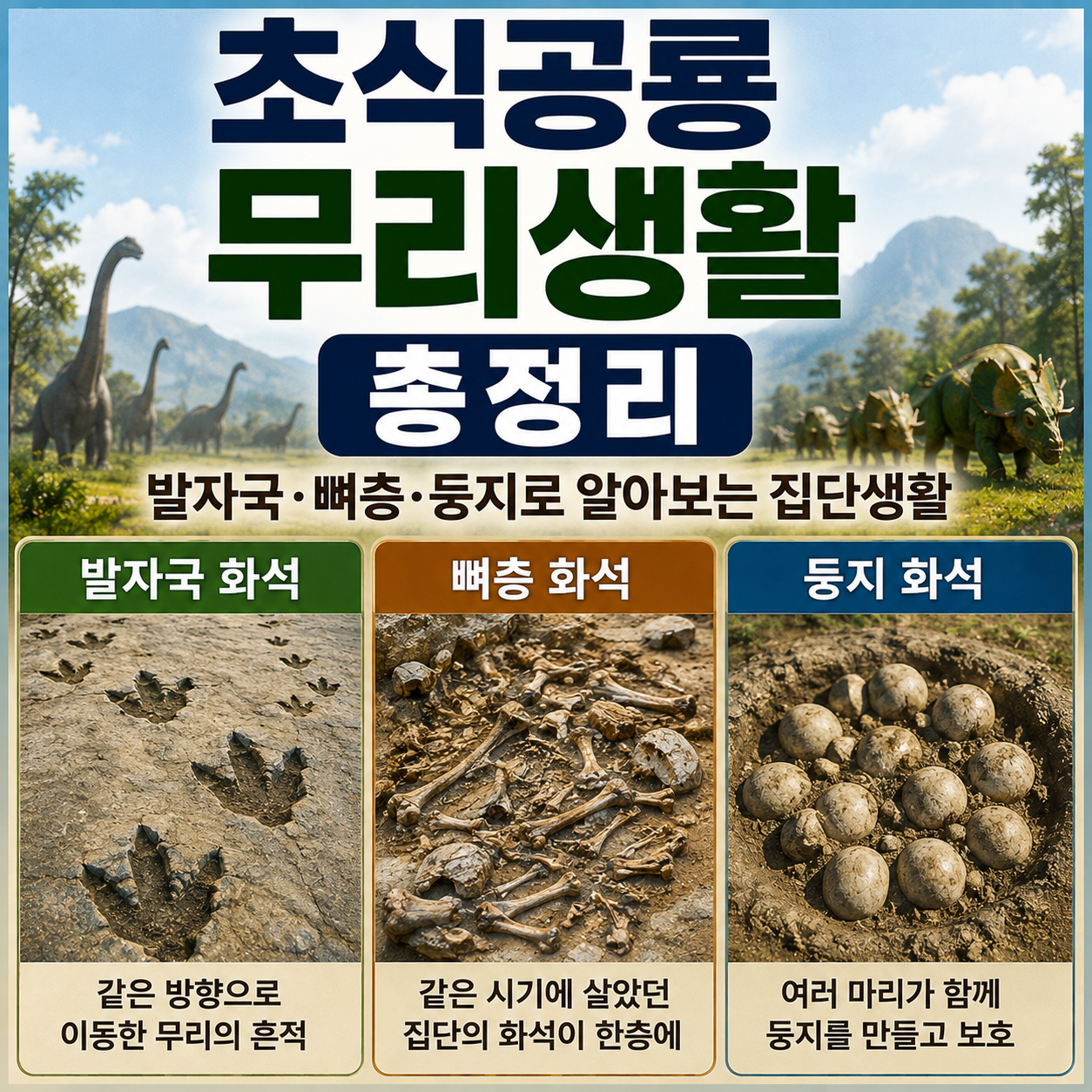 초식공룡 무리생활