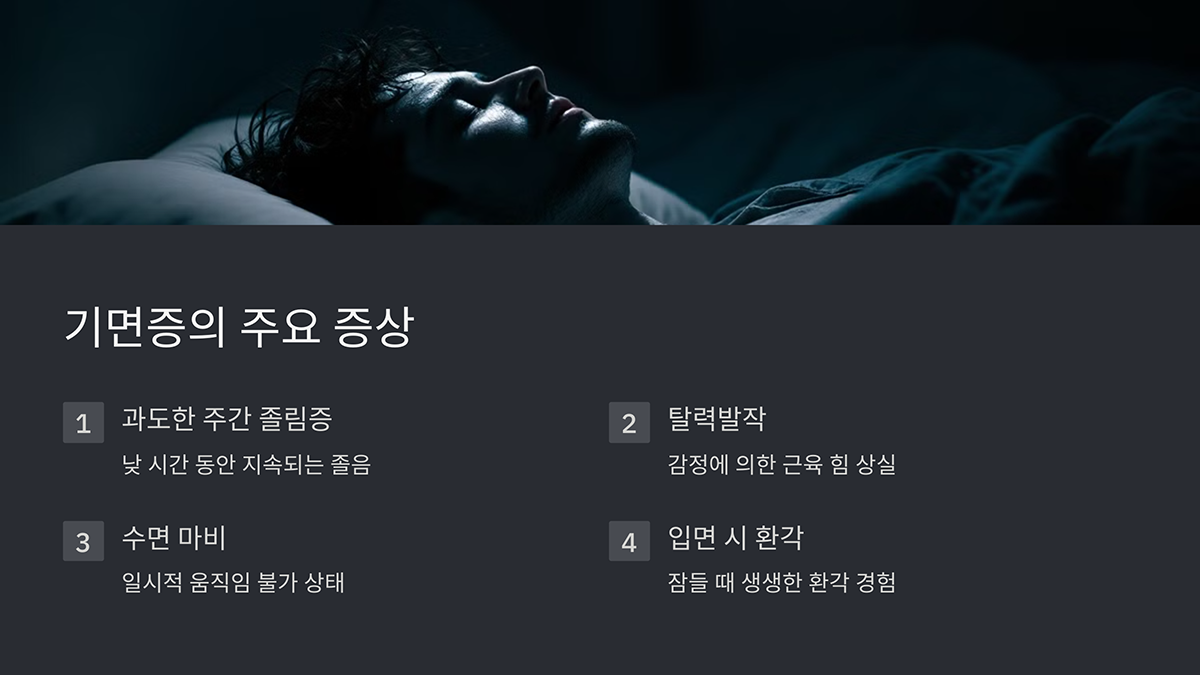 기면증 주요 증상