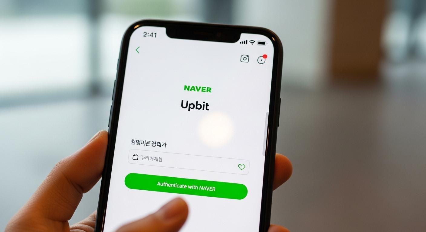 업비트 네이버 인증