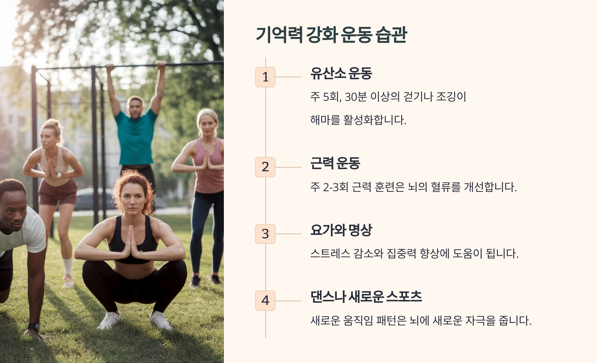 중년의 기억력을 높이는 생활 루틴