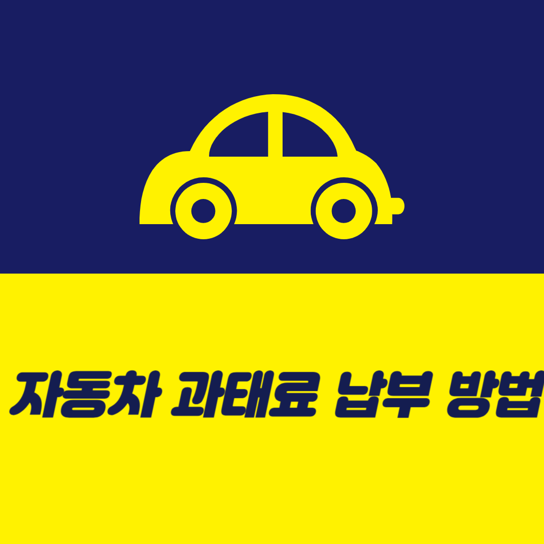 자동차 과태료 납부 방법