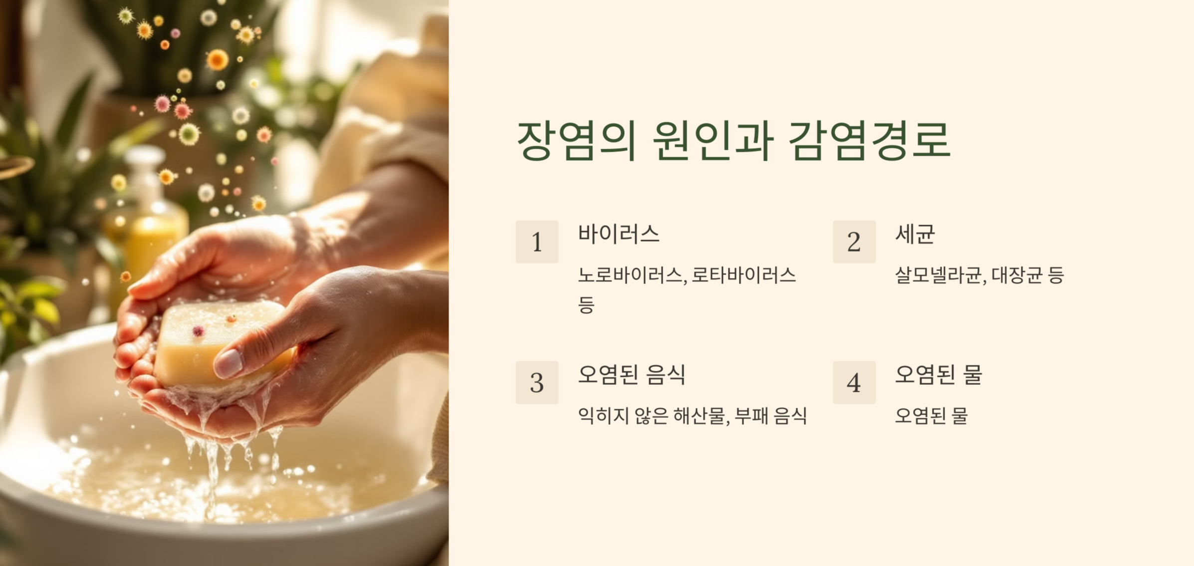 장염 원인 경로 사진