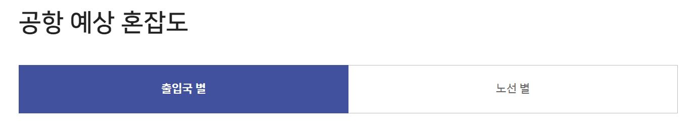 인천공항 혼잡도