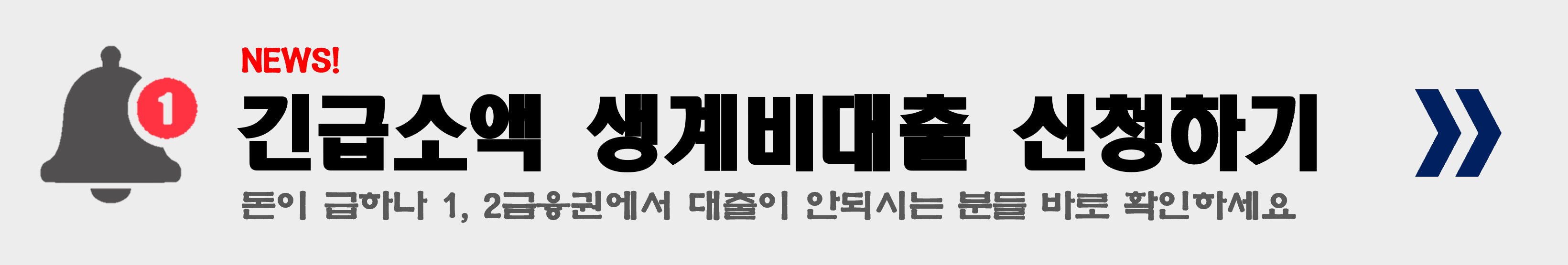 KB국민은행 새희망홀씨 긴급생계자금