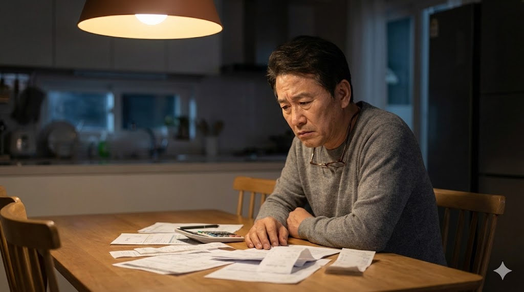 근로장려금 소득 및 재산 요건을 계산하며 고민하는 사람