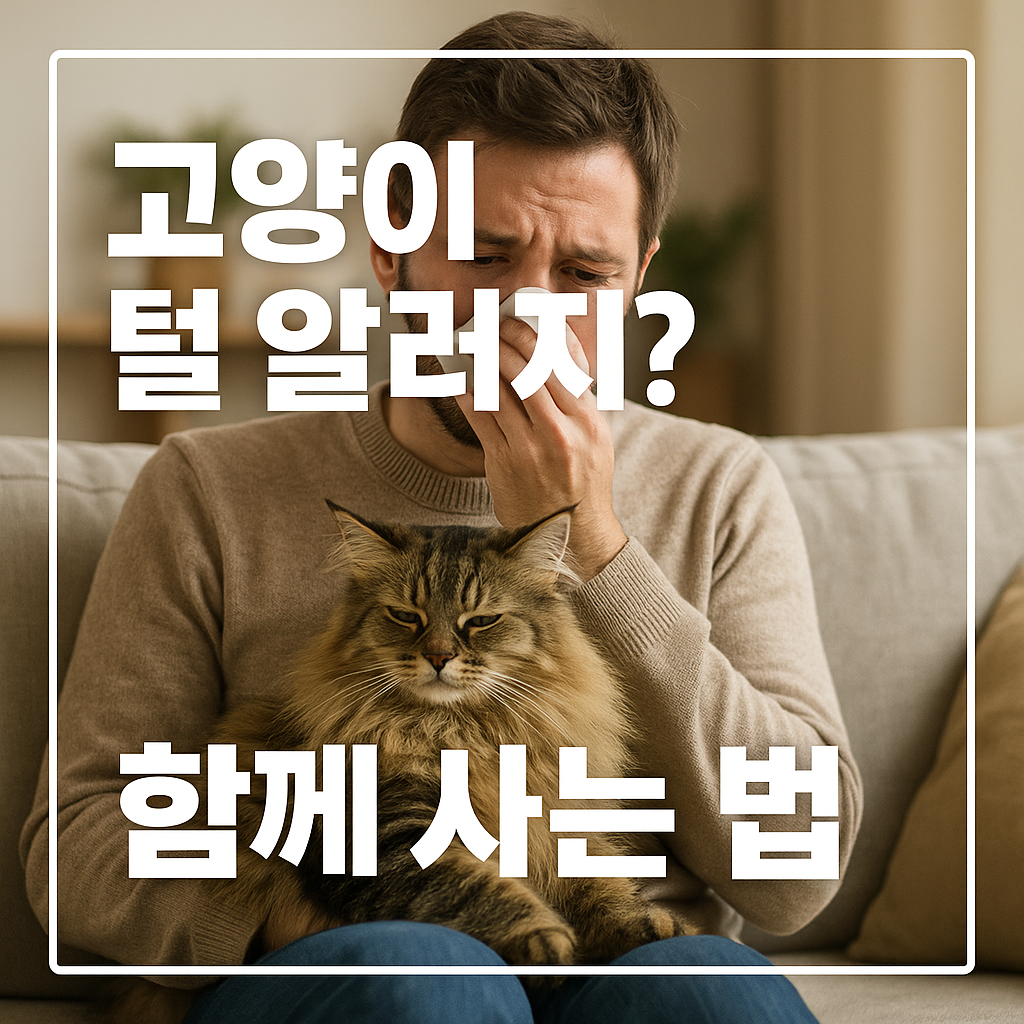 고양이 털 알레르기 극복하기