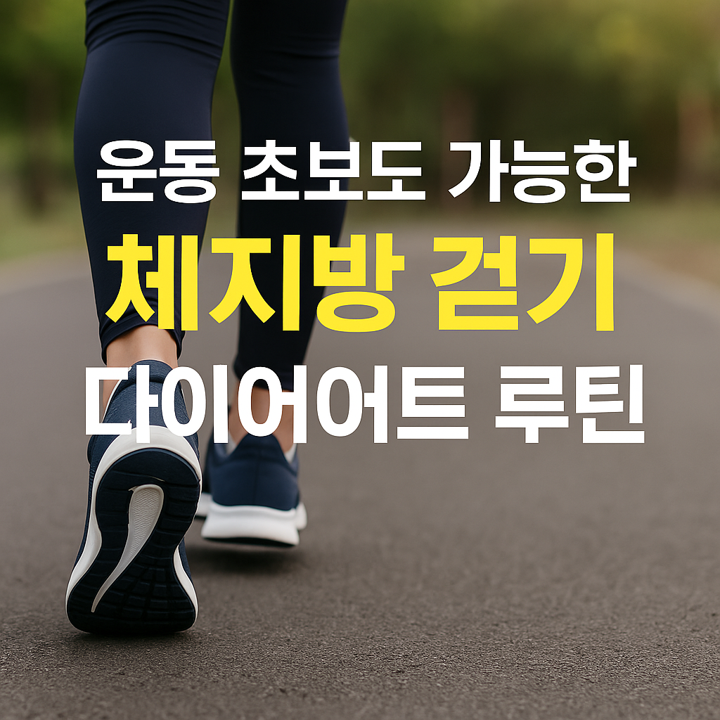 📝 운동 초보도 가능한 체지방 걷기 다이어트 루틴