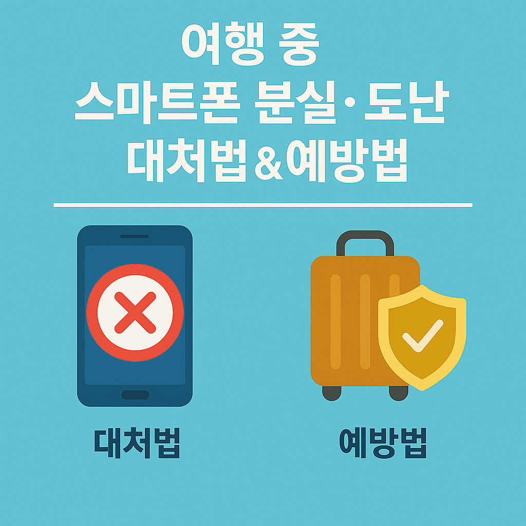 여행 중 스마트폰 분실/도난 대처법 &amp; 예방법