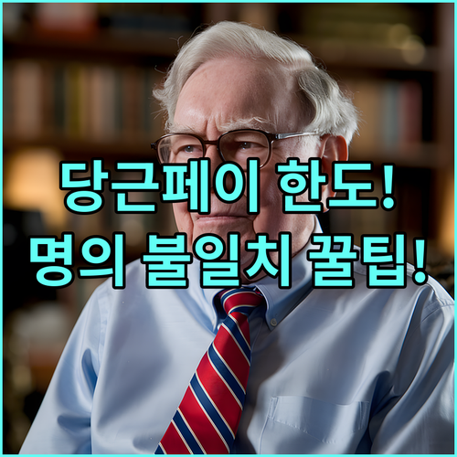 당근페이 1일 송금액 및 보유 한도와..