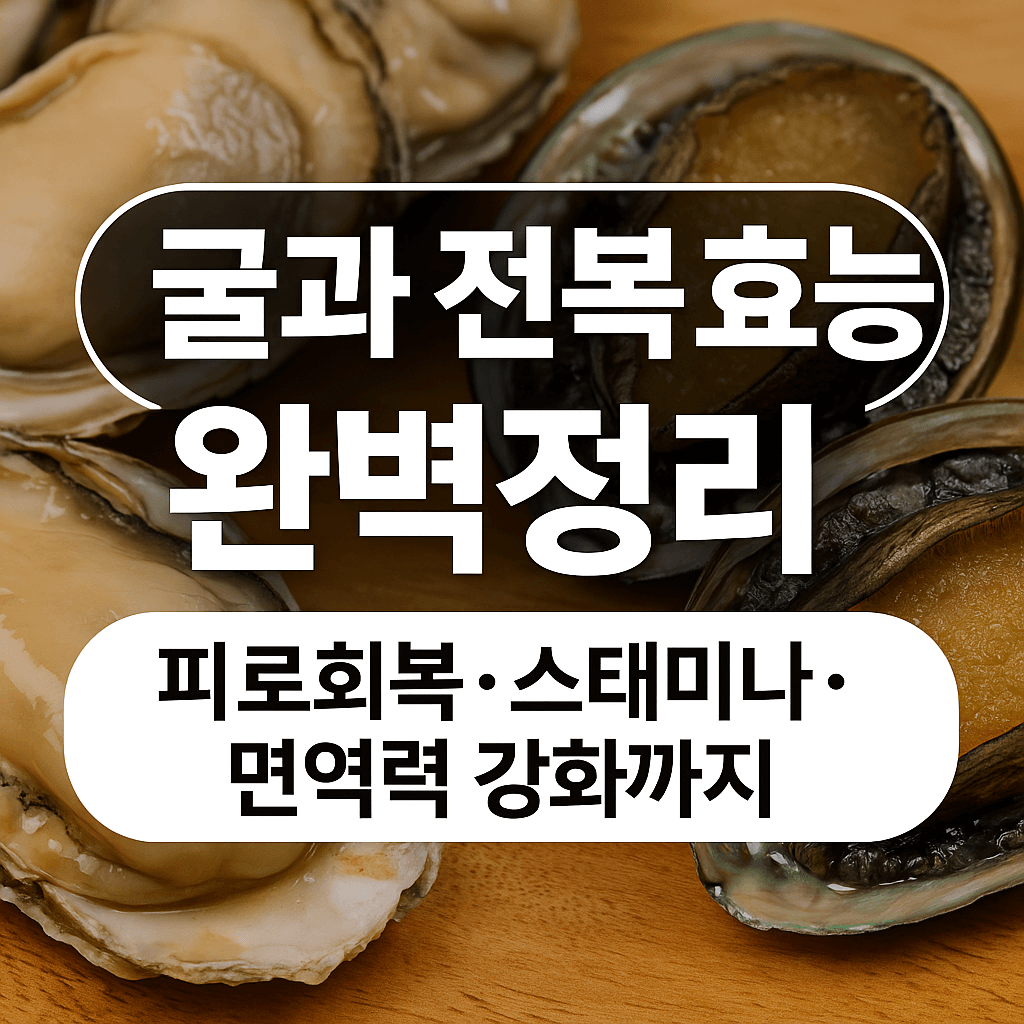 굴과 전복 효능