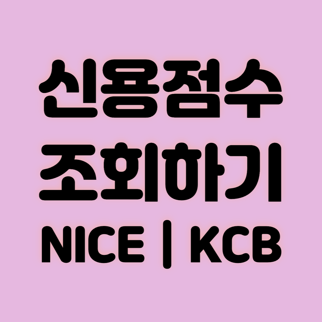 신용점수 조회하기