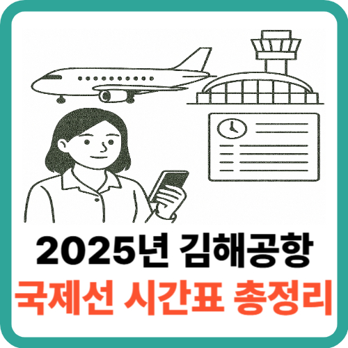 2025년 김해공항 국제선 시간표 총정리 썸네일