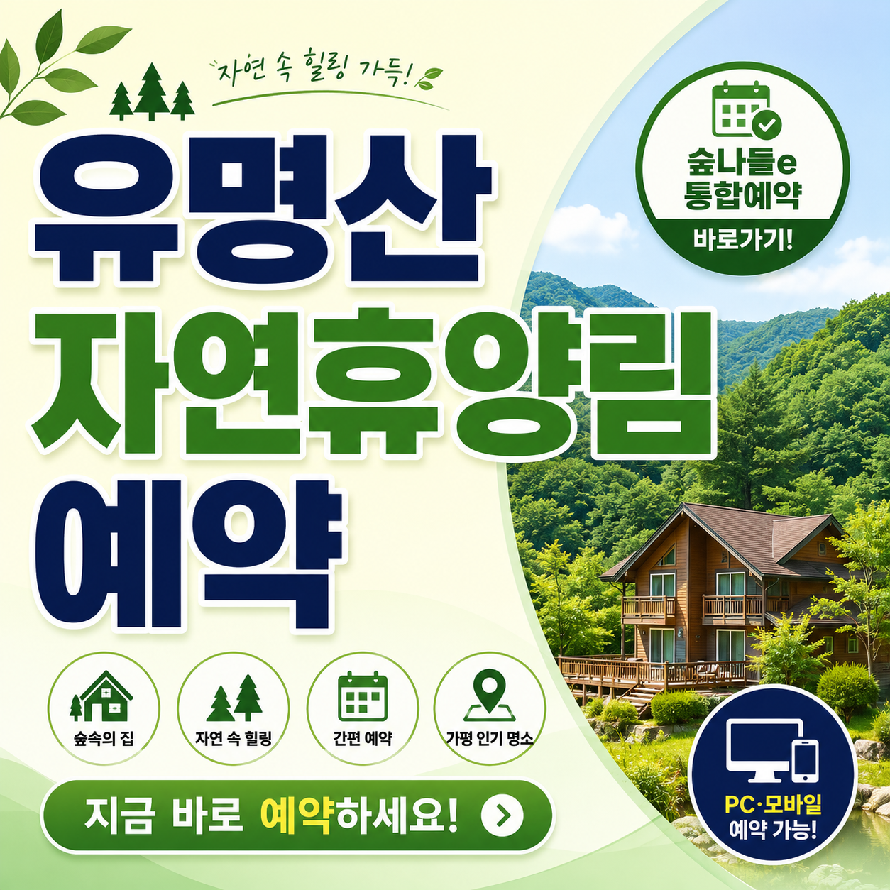 유명산 자연휴양림 예약