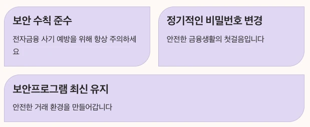 우리은행 인터넷뱅킹 핵심 요약 정리