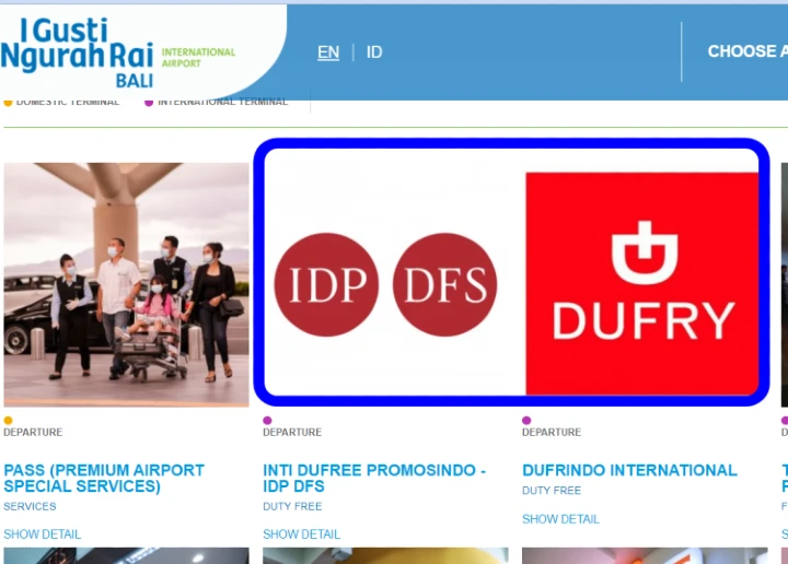 발리공항 면세점 영업시간