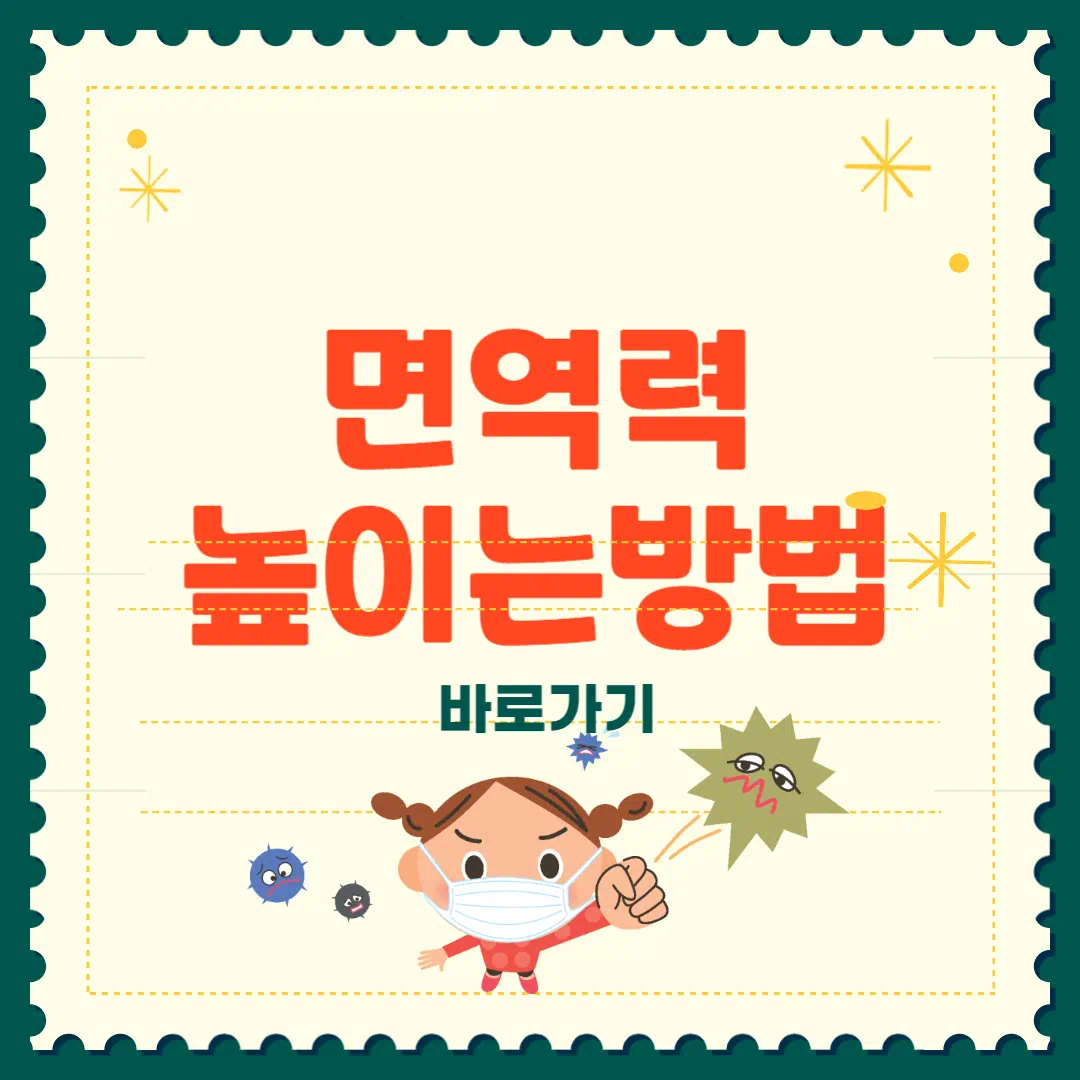 면역력을 높이는 방법 완벽 가이드 썸네일