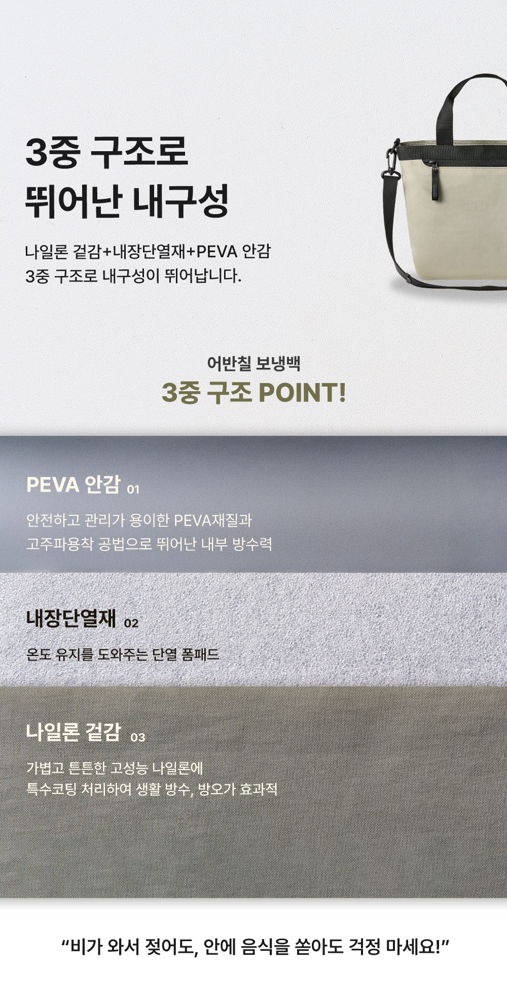 보냉백 고르는법 용량 사이즈 비교