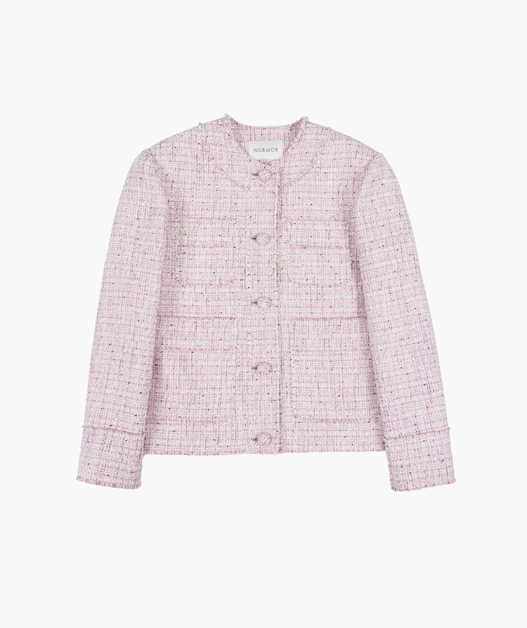 KBS2 화려한 날들 36회 박정연(박영라 역) 핑크 트위드 자켓 추천 ❘ 노머 NORMOR Relaxed Fit Tweed Jacket Pink