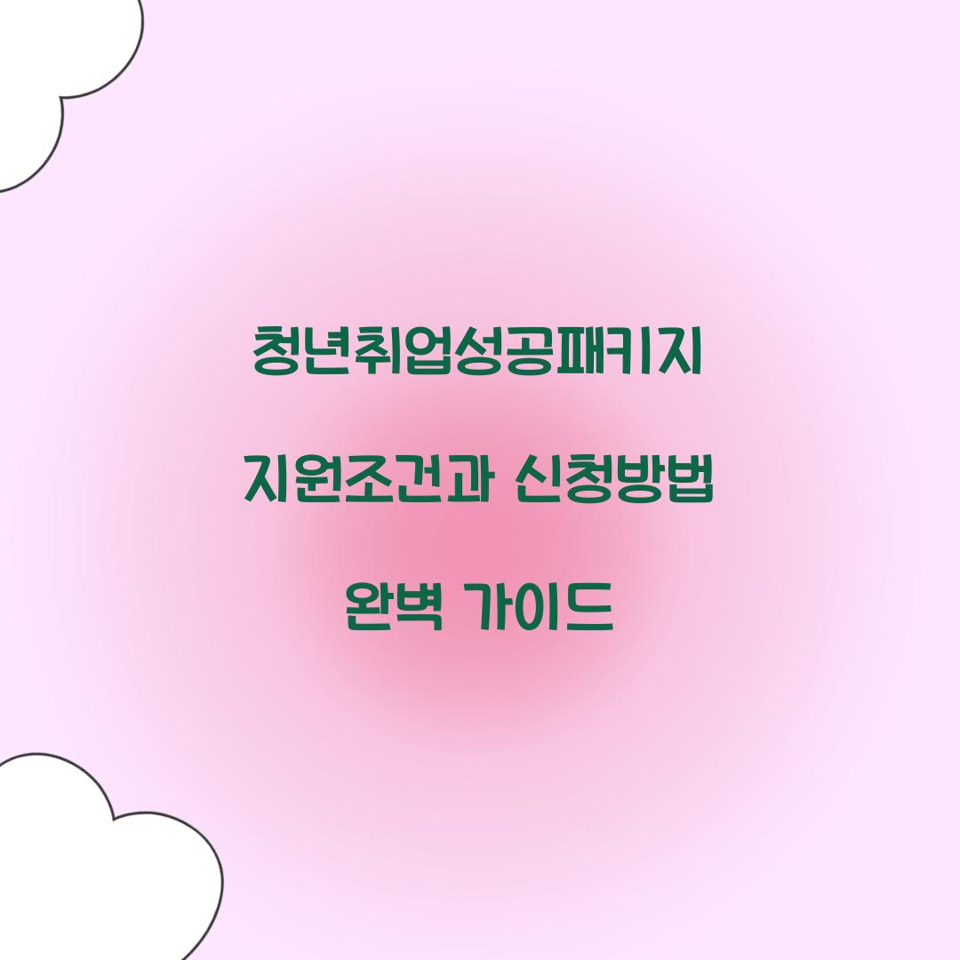 청년취업성공패키지