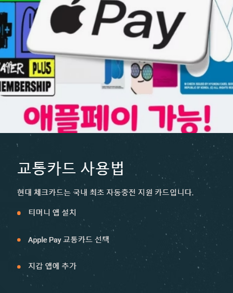 교통카드 사용법