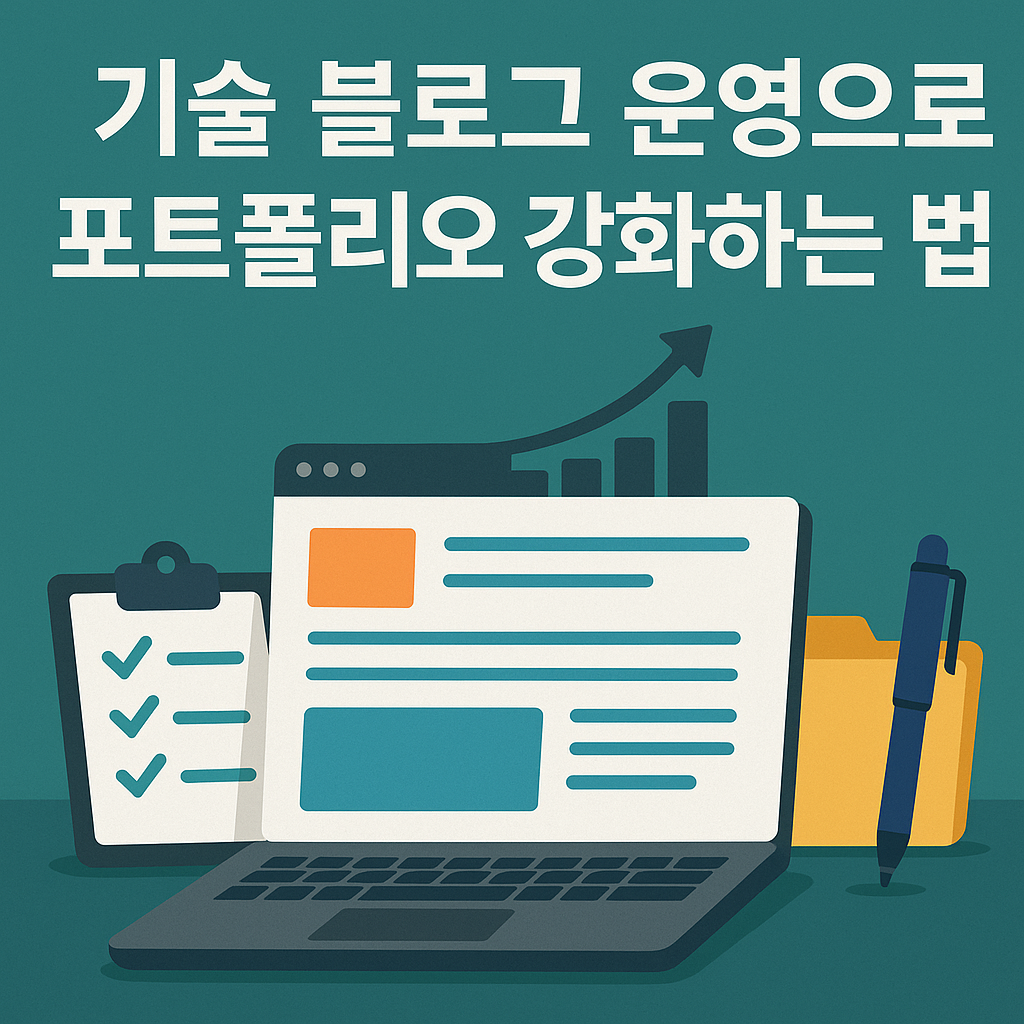 기술 블로그 운영으로 포트폴리오 강화하는 법 썸네일 이미지