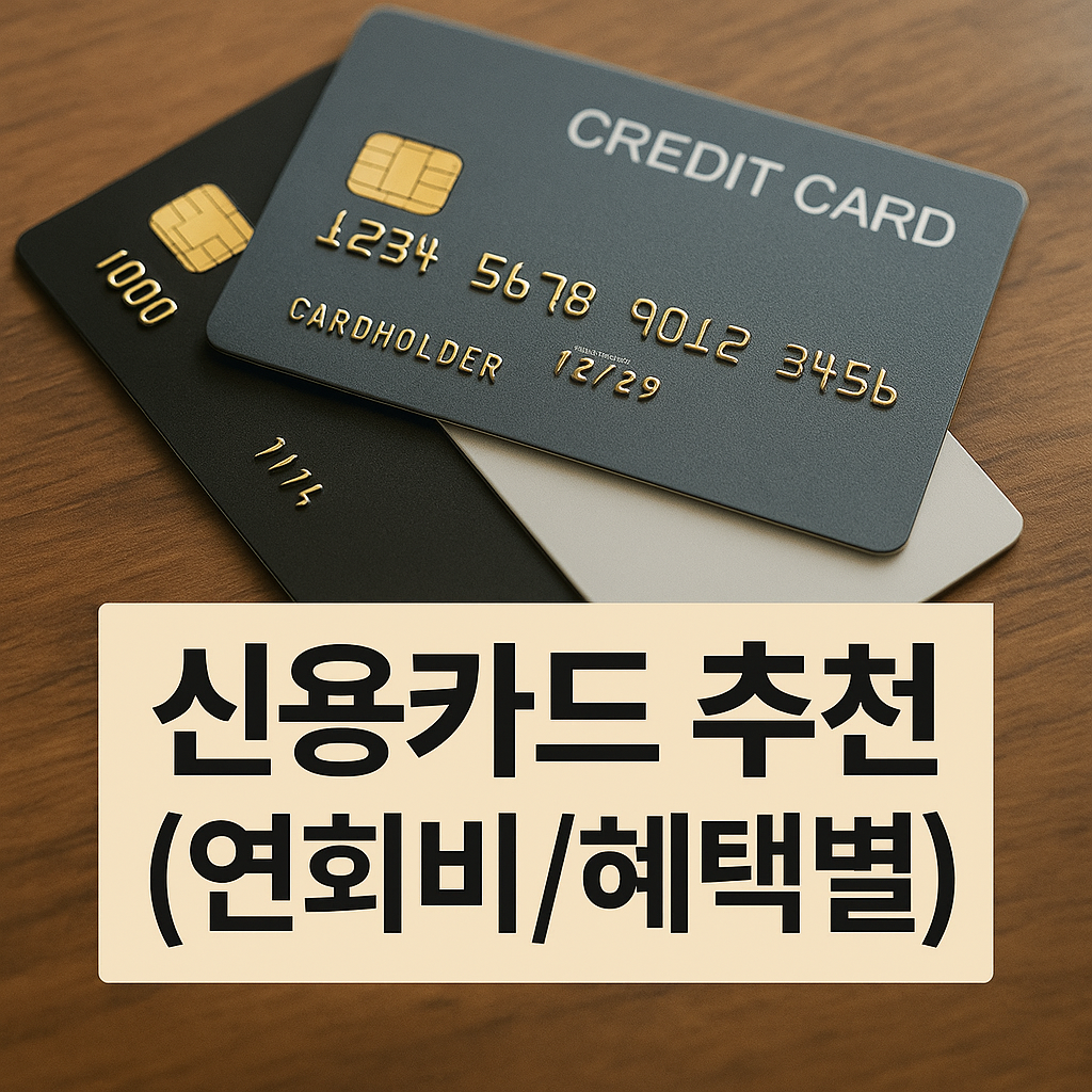 신용카드 추천 (연회비/혜택별)