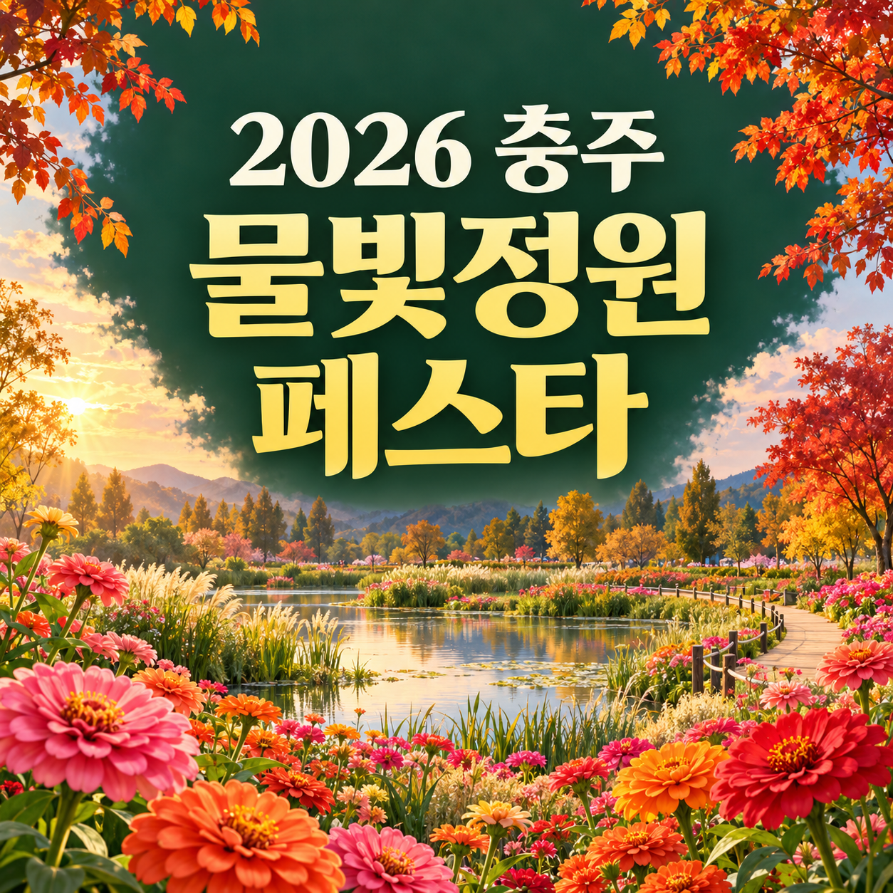 2026 충주 물빛정원페스타 일정｜능암늪지생태공원 가을꽃&middot;체험&middot;공연 총정리