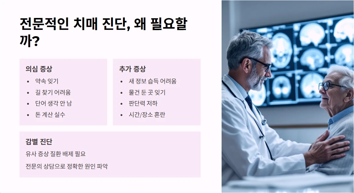 전문적인 치매 진단, 왜 필요할까?