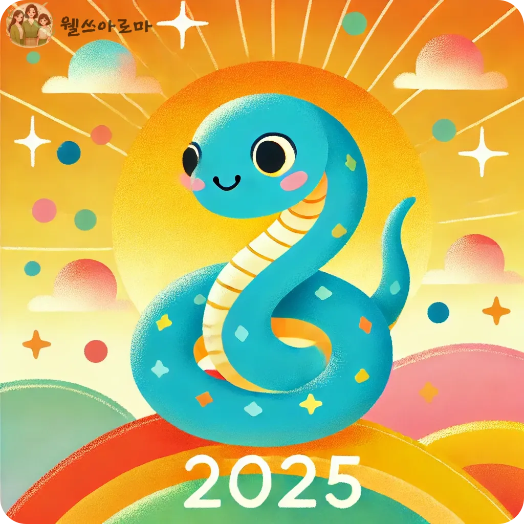 2025년-푸른뱀의해-을사년-청색뱀-희망적인이미지